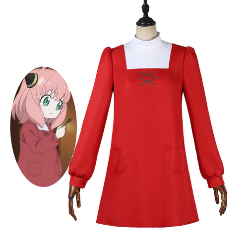 SPY×FAMILY Code White Anya Forger Red Cosplay Costumes