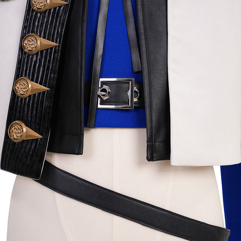 Final Fantasy XIV Seneschal Prince's Attire Dragon Rider Blue Cosplay Costumes