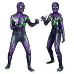 Marvel's Spider-Man Miles Morales Purple Reign Suit Kids Jumpsuits Cosplay Costume