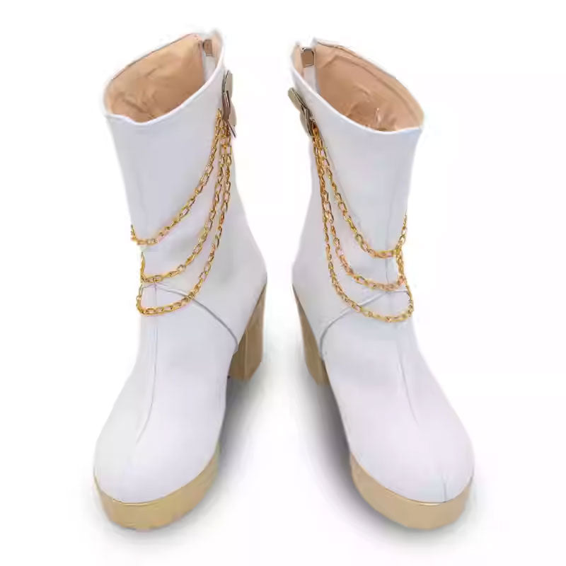 KPop Demon Hunters Mira White Cosplay Shoes