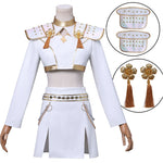KPop Demon Hunters Zoey White Stage Outfit Cosplay Costume