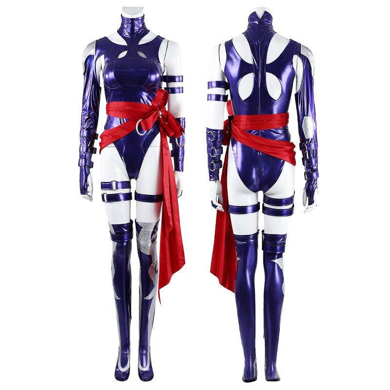 Marvel Rivals Vengeance Psylocke Uniform Cosplay Costumes