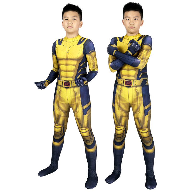 Deadpool 3 Wolverine Kids Jumpsuits Cosplay Costume