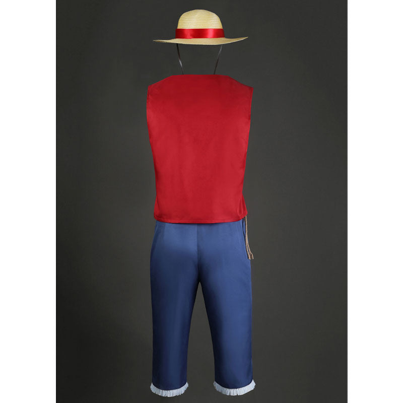 One Piece Monkey D. Luffy Vest Fullset Cosplay Costumes