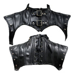 Punk Neck Motorcycle Belt Buckle Retro Body Shaper Cape Halloween Cosplay Costumes