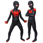 Spider-Man: Into the Spider-Verse Miles Morales Kids Jumpsuit Cosplay Costumes