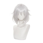 Game Genshin Impact Paimon Gray White Short Cosplay Wig