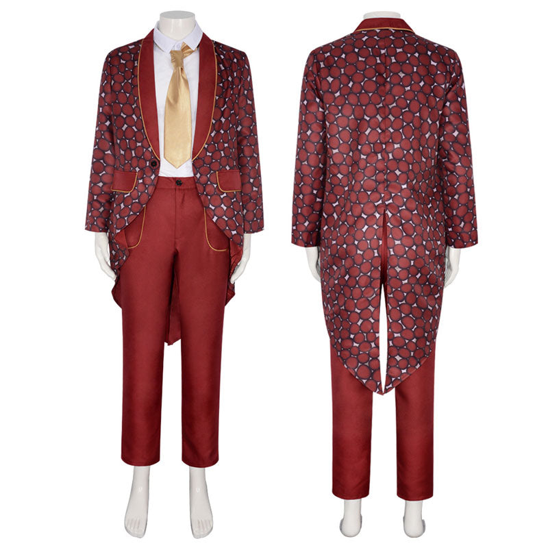 The Mask Jim Carrey Stanley Ipkiss Red Jacket Cosplay Costume