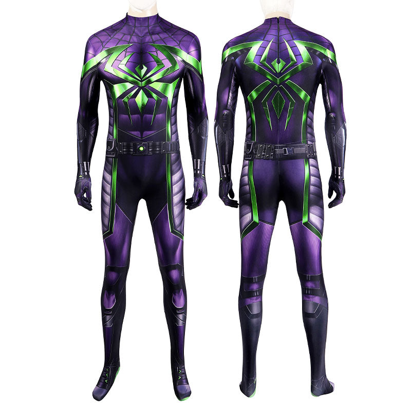 Marvel's Spider-Man Miles Morales Purple Reign Suit Cosplay Costumes