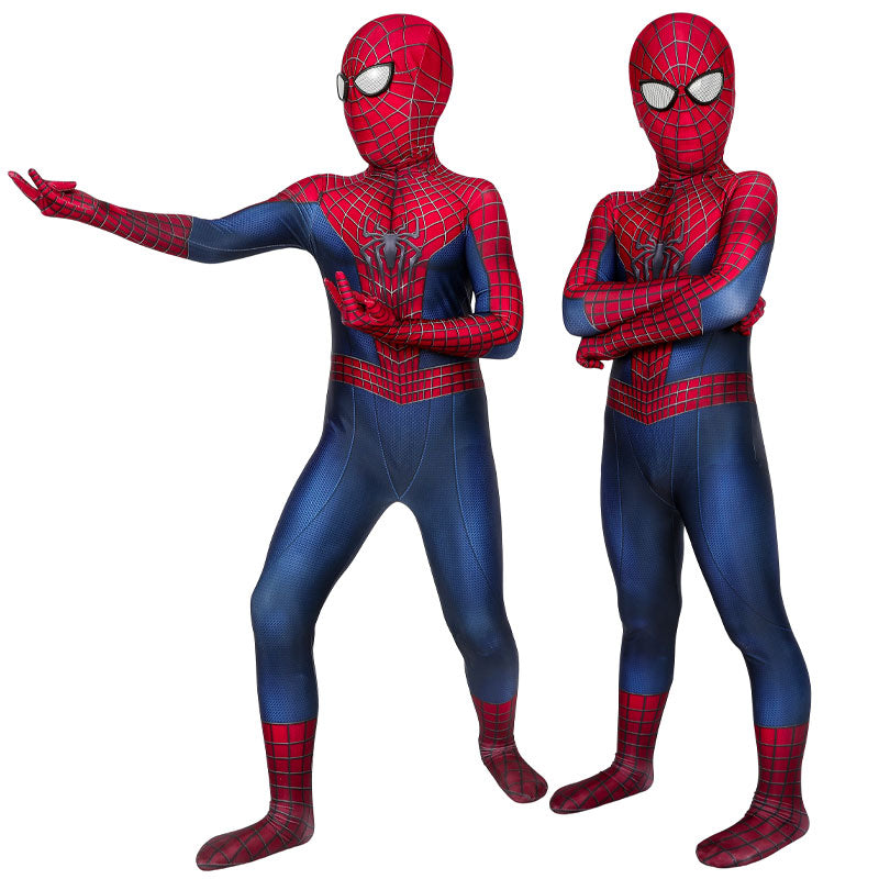 The Amazing Spider-Man Peter Parker Kids Jumpsuits Cosplay Costume