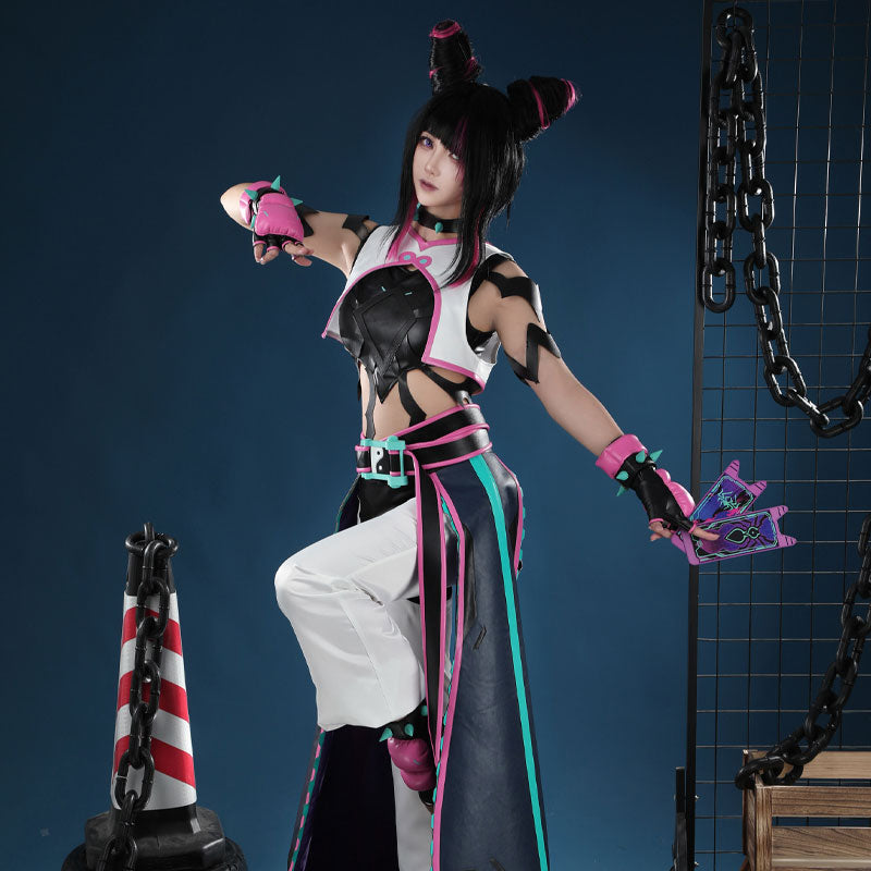 Overwatch 2 x SF6 Juri Kiriko Cosplay Costumes