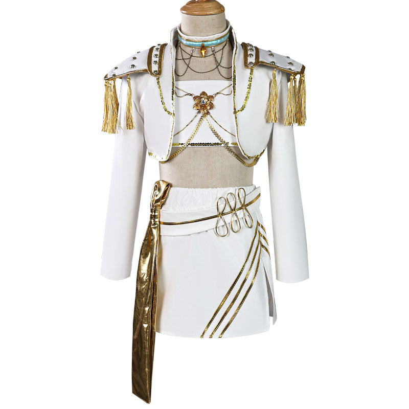 KPop Demon Hunters Mira Children's White Cosplay Costumes