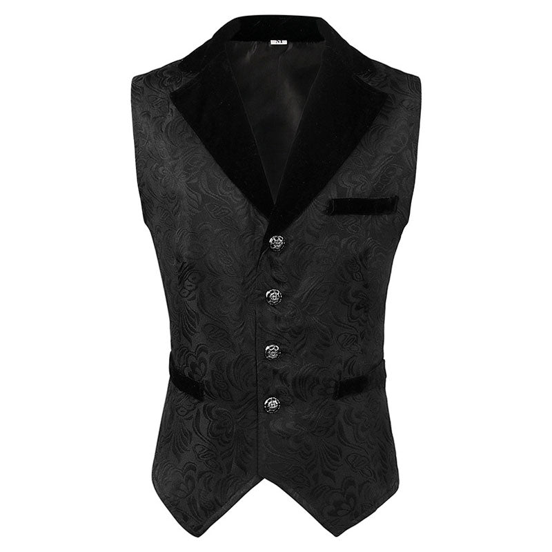 European Medieval Clothing Retro Gothic Long Dress Vest Halloween Cosplay Costumes