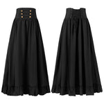 European Medieval Retro Gothic Lace Waist Lace Skirt Halloween Cosplay Costumes