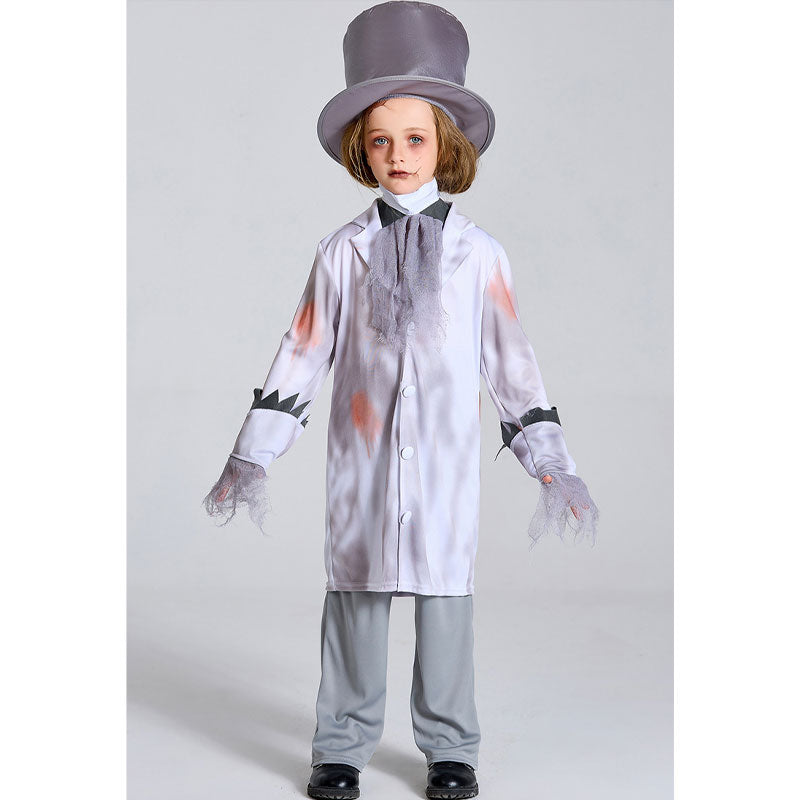 Halloween Party Vampire Bride Dress Kids Cosplay Costumes