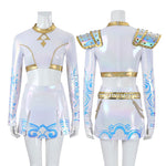 KPop Demon Hunters Zoey White Outfit Cosplay Costumes