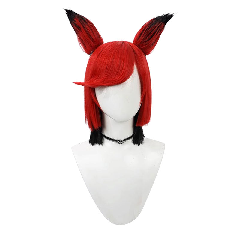 Hazbin Hotel Alastor Cosplay Wigs With Ear Props