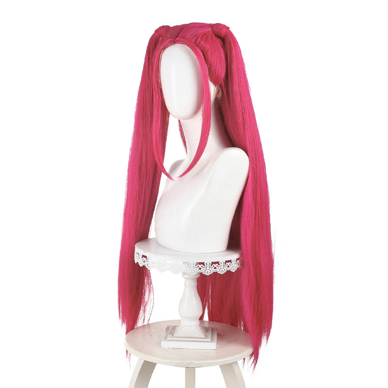 Kpop Demon Hunters Mira Plum Pink Cosplay Wigs
