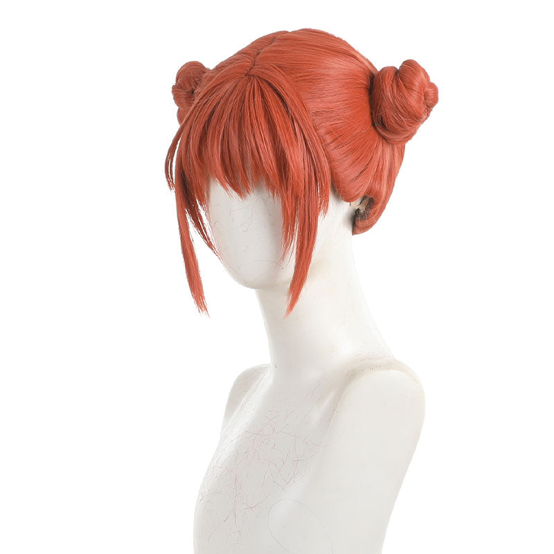 Gintama Kagura Double Bun Hairstyle Cosplay Wigs