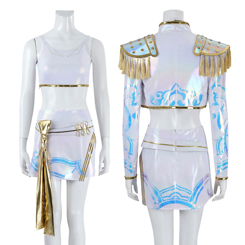 KPop Demon Hunters Mira White Outfit Cosplay Costumes