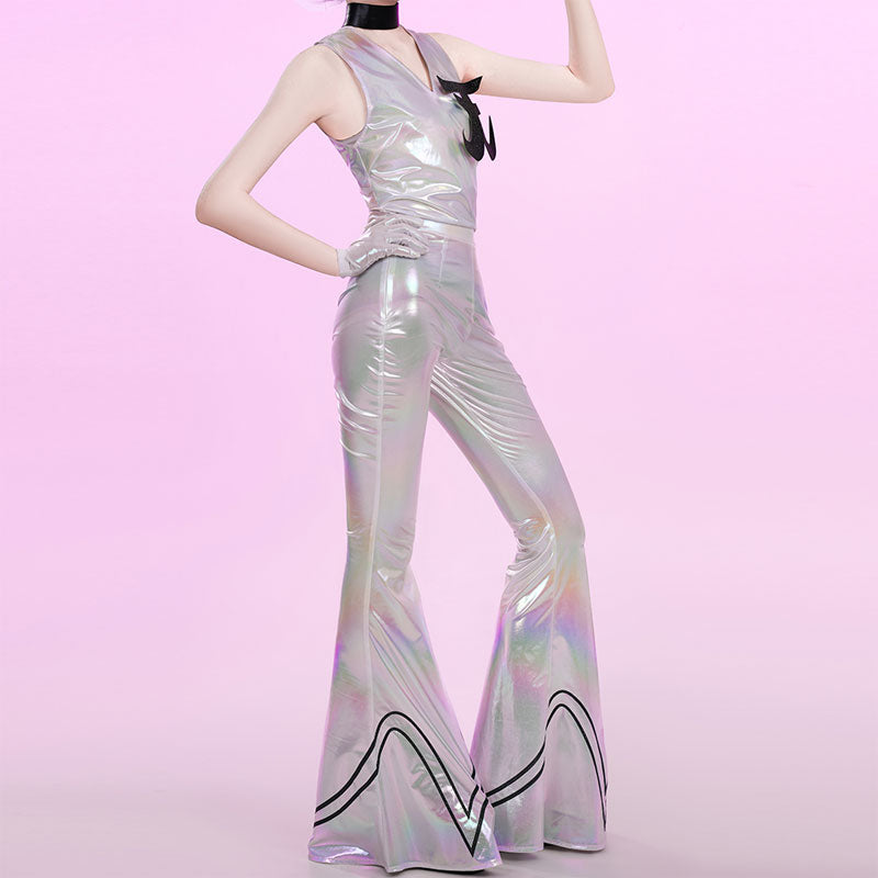 New Panty & Stocking with Garterbelt Polyester Silver Cosplay Costumes