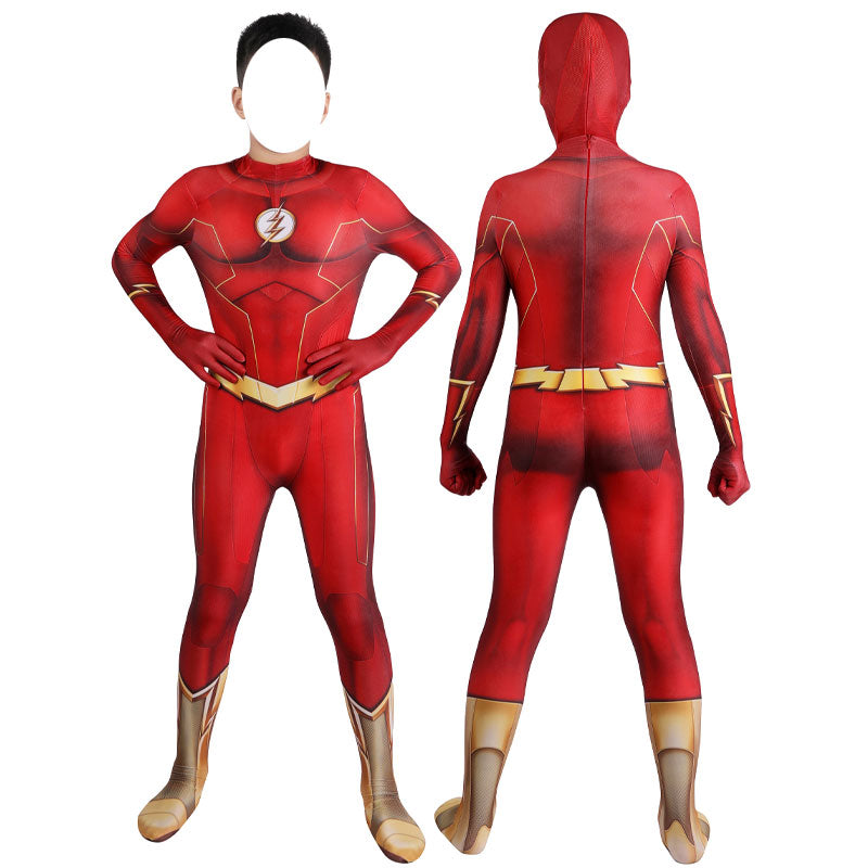 DC The Flash season 8 Barry Allen Kids Jumpsuit Cosplay Costumes