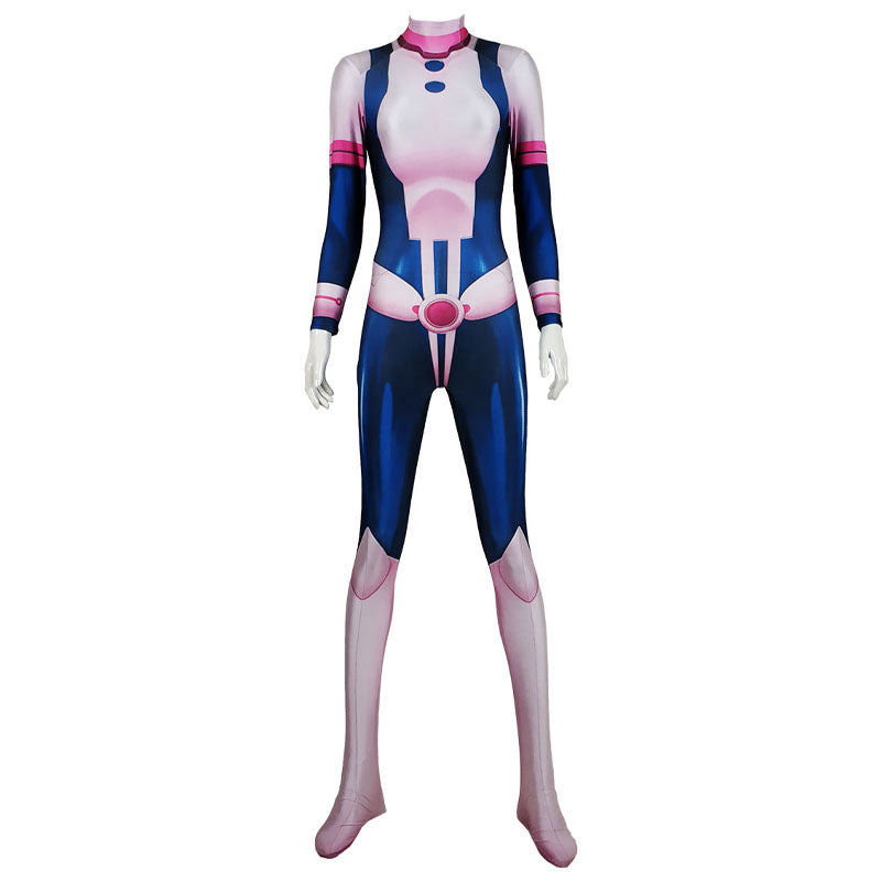 Anime My Hero Academia Ochaco Uraraka Combat Jumpsuit Cosplay Costumes