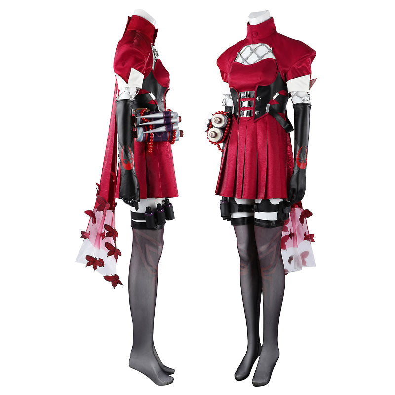 Marvel Rivals Psylocke Blood Kariudo Skin Cosplay Costumes