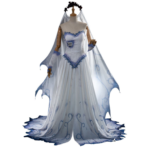 Shop Tim Burton's Corpse Bride Emily Wedding Dress Cosplay Costumes ...