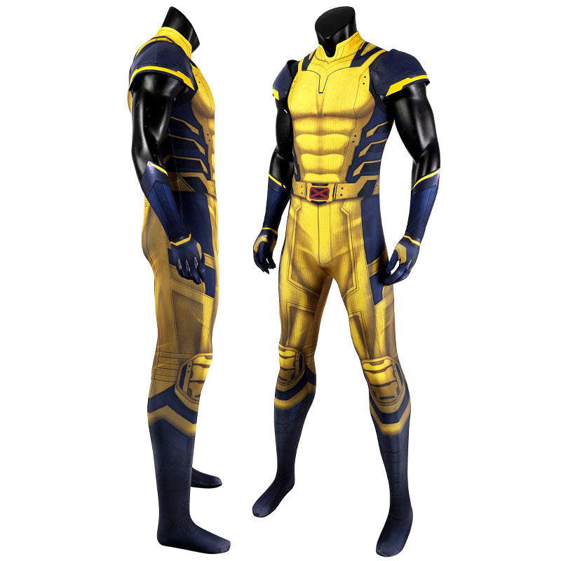 Marvel Deadpool 3 Wolverine Jumpsuit Sleeveless Cosplay Costumes