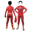 DC Flashpoint Barry Allen The Flash Kids Jumpsuit Cosplay Costumes