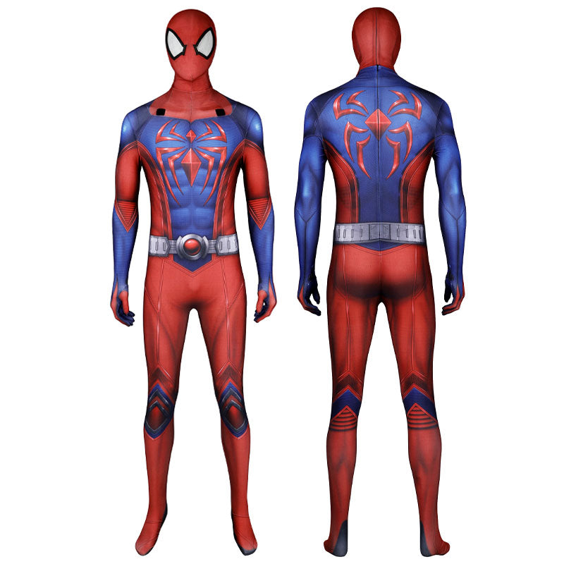 Marvel's Spider-Man 2 Peter Parker Scarlet Spider III Suit Jumpsuit Cosplay Costumes