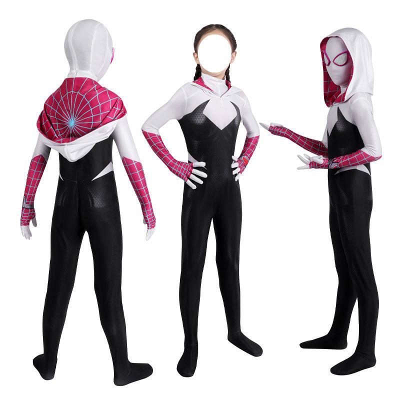 Spider-Man: Across the Spider-Verse - Gwen Stacy Cosplay Costume Jumps –