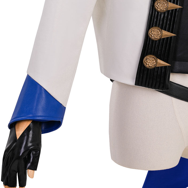 Final Fantasy XIV Seneschal Prince's Attire Dragon Rider Blue Cosplay Costumes