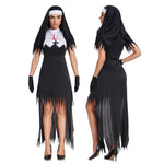 Halloween Zombie Vampire Nun Dress Cosplay Costumes
