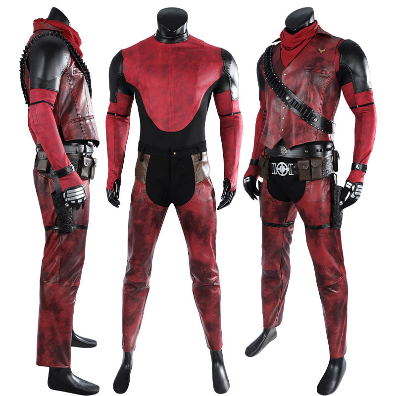 Deadpool 3 Wolverine and Deadpool Cowboypool Cosplay Costumes