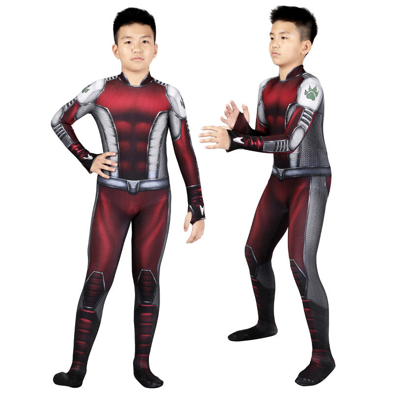 Titans Beast boy Kids Jumpsuits Cosplay Costume