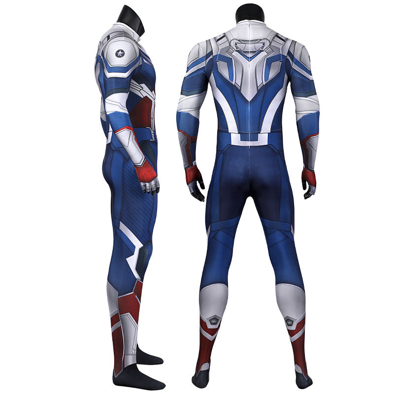 The Falcon and the Winter Soldier Sam Wilson New Captain America Jumpsuit Cosplay Costumes