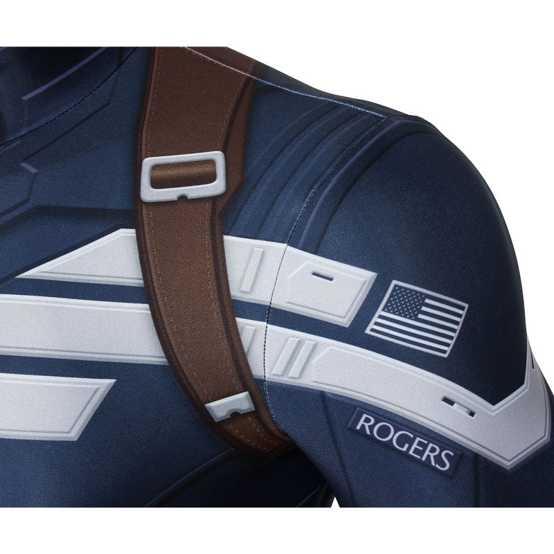 Captain America: The Winter Soldier Steve Rogers Jumpsuit Cosplay Costumes