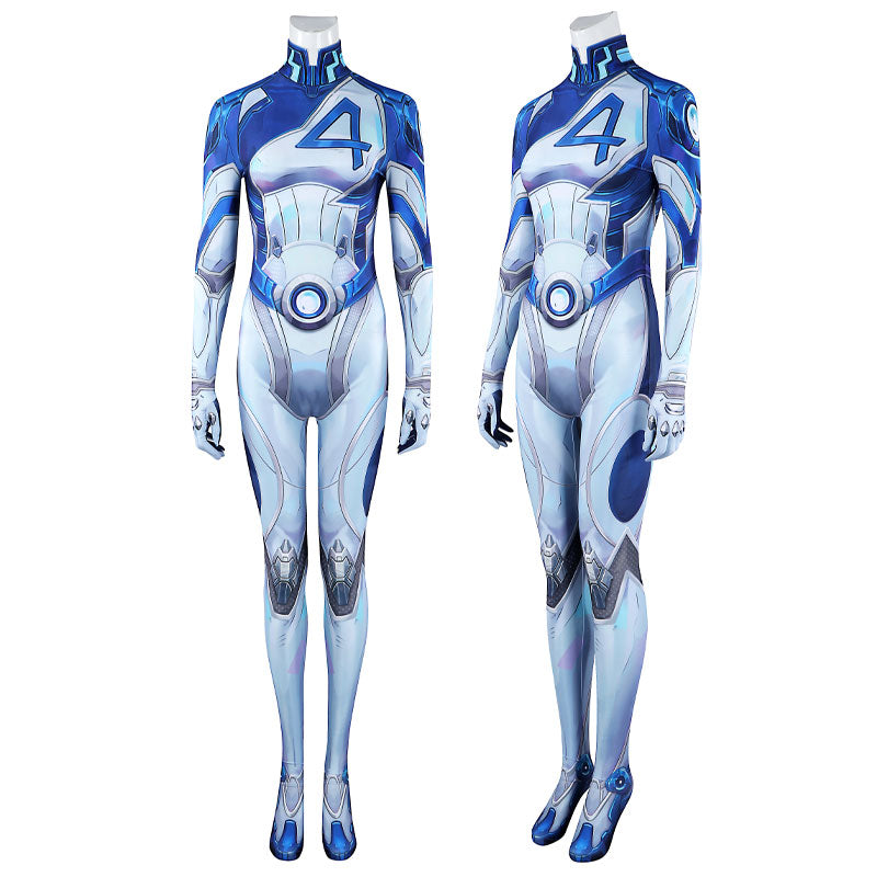 Marvel Rivals Invisible Woman Jumpsuit Cosplay Costumes