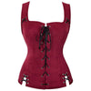 European Style Renaissance Punk Pirate Suede Lace-Up Vest Cosplay Costumes
