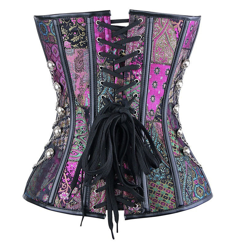 European Style Palace Steel Bone Punk Gothic Tights Corset Cosplay Costumes