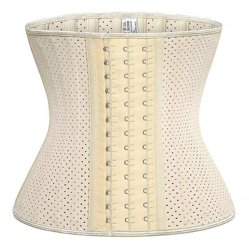 Steel-boned Postpartum Tummy-control Punching Breathable Rubber Corset Cosplay Costumes