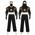 Mighty Morphin Power Rangers Black Ninja Ranger Cosplay Costumes