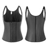 Steel-boned Waist Vest With Spaghetti Straps and Glossy Rubber Corset Cosplay Costumes