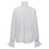 Gothic Ruffled Stand Collar Long Sleeve Men's Tie Shirt Halloween Cosplay Costumes