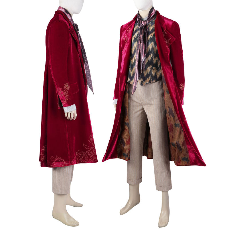 Wonka 2023 Willy Wonka Outfit Cosplay Costumes