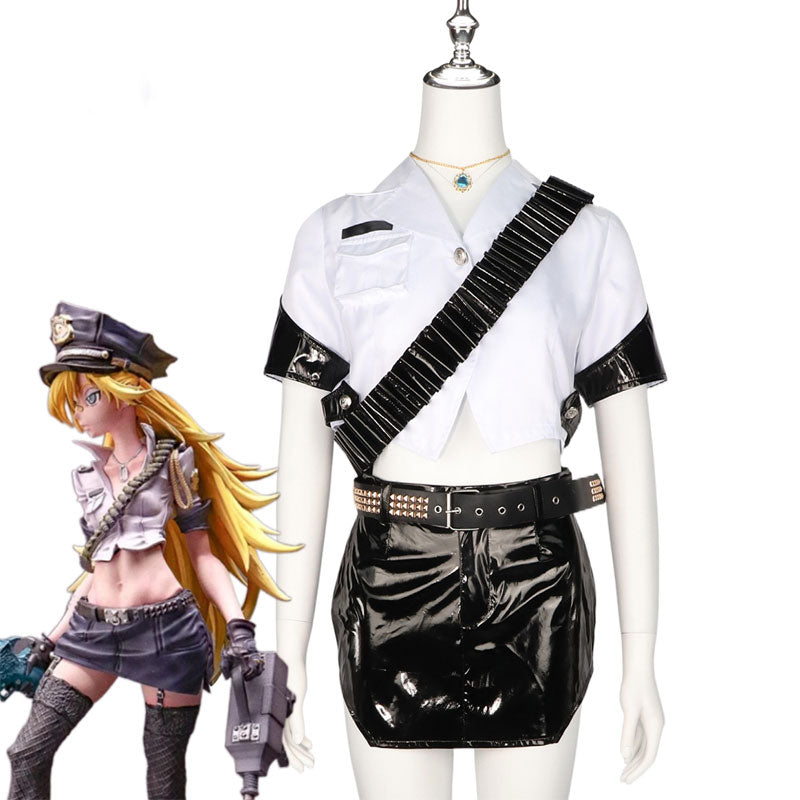 Panty & Stocking With Garterbelt Panty Stocking Police Cosplay Costumes