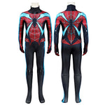 Marvel's Spider Man 2 Miles Morales EVOLVED SUIT Kids Jumpsuit Cosplay Costume