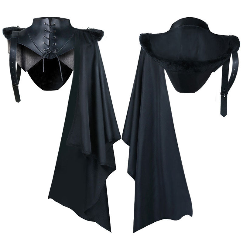 Medieval Vintage Men's Death Cloak Vampire Cape Halloween Party Cosplay Costumes